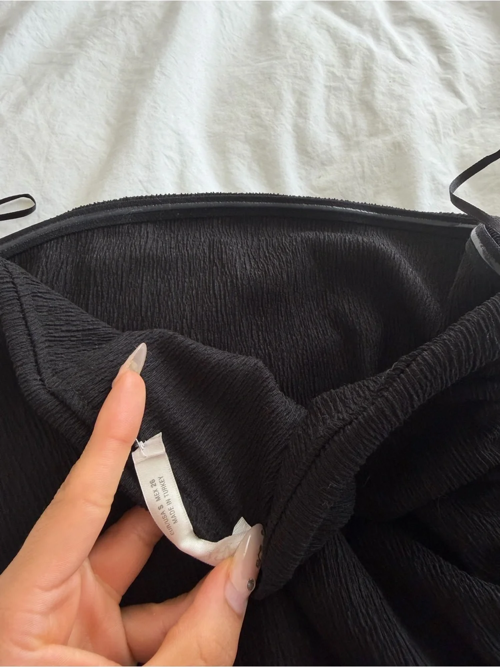 Zara Strapless Asymmetric Draped Top
